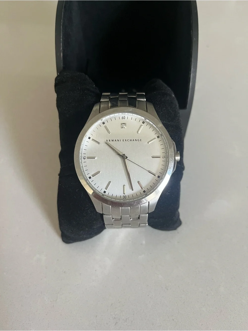 A/X Armani Exchange Silver Dial Stainless Steel Bracelet Watch